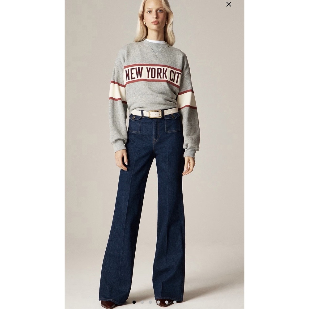 J CREW SIZE 30 Vintage flare jean with flap pockets CN349